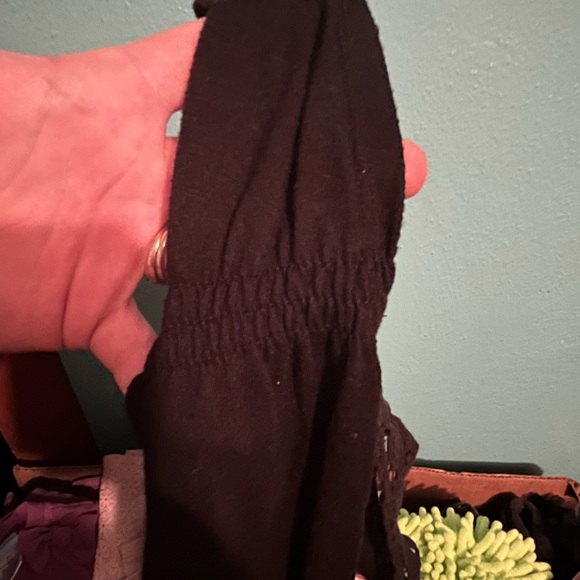 Thin laced & flowy open front Black EYELASH COUTURE BRAND size small tank cardi - Picture 6 of 6